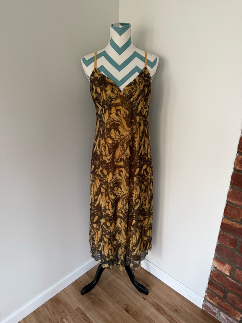 Urban Outfitters Mustard Yellow Slip Dress